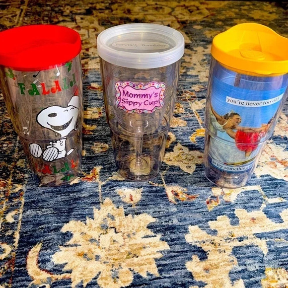 TERVIS Lot of 3 Bundle Tumblers Cups 24 ounces with lids asst styles/colors - Picture 1 of 16